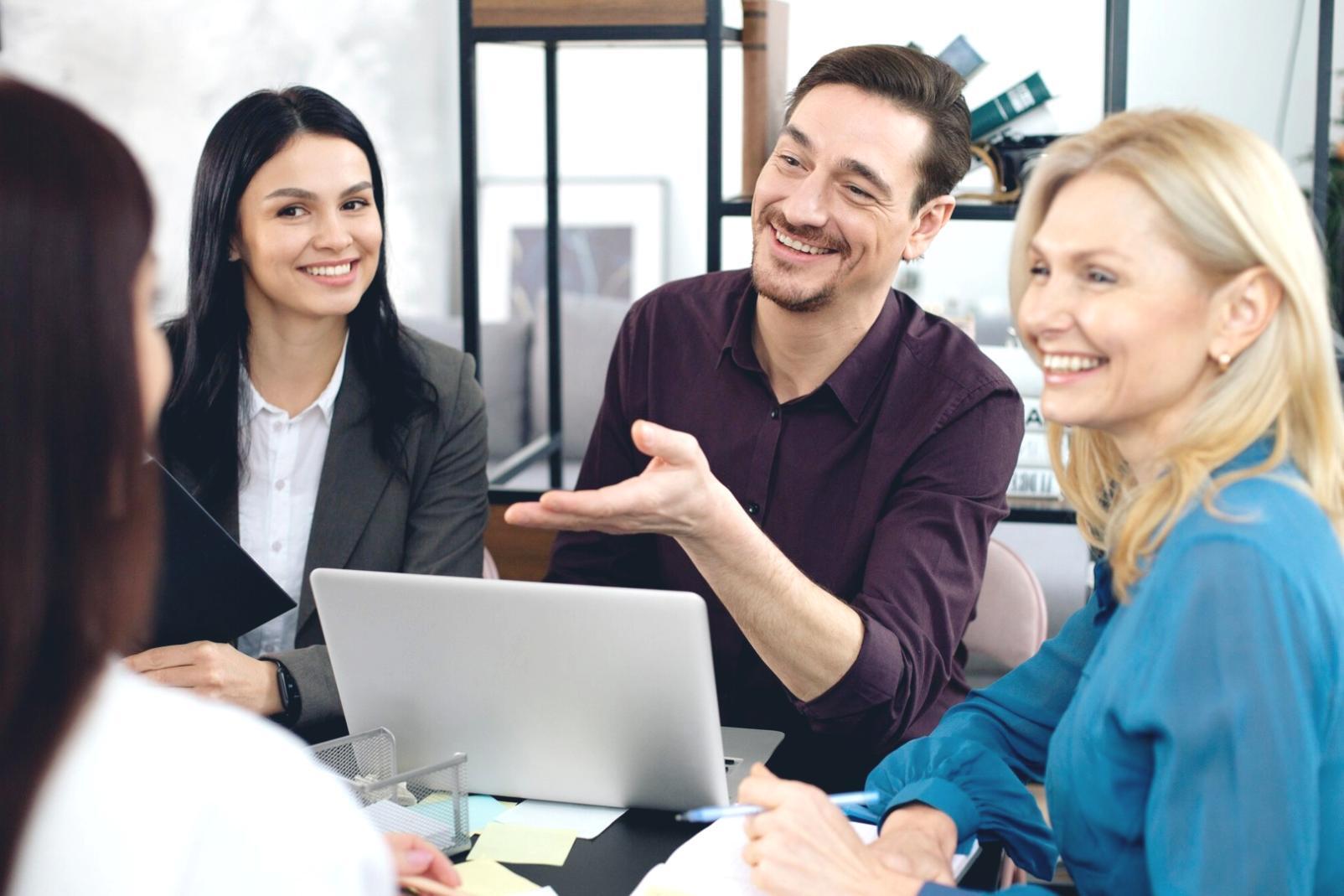 Financial strategy learning session with business professionals
